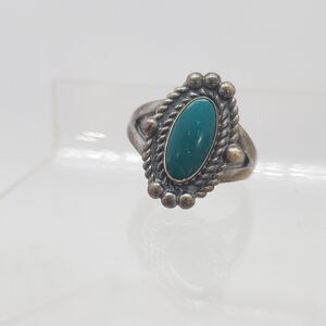 Bell Trading Native Post Torquoise Sterling Silver Ring Size 6.75